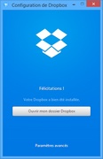 Installation et configuration de l'application Dropbox