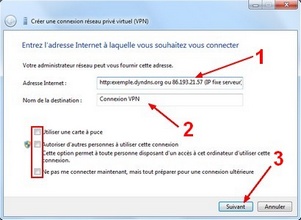 Connexion à connexion VPN en cours... - Windows 7