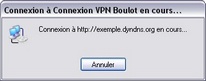 Connexion à connexion VPN en cours... - XP