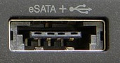 Prise eSATA + USB