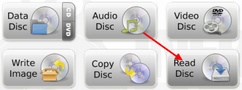 Infrarecorder : Extraire le contenu d'un disque