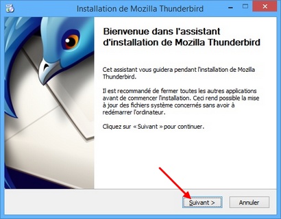 Assistant installation Thunderbird