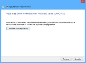 Installer imprimante USB partagée Windows 7 Windows 8
