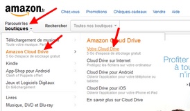 Site officiel de Amazon Cloud Drive