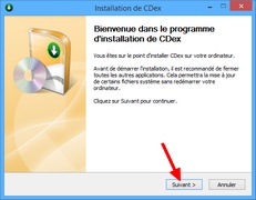 CDex : Assistant d'installation