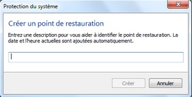 Créer un point de restauration Windows 8