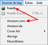 Trouver les tags mp3 d'une musique avec Freedb ou Amazon.com