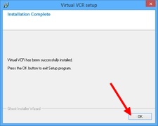 Virtual VCR : Fin de l'assistant d'installation