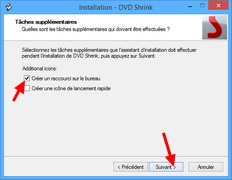 DVD Shrink : Création d'un raccourci bureau