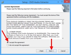 DVD Audio Extractor : Licence de DVD Audio Extractor