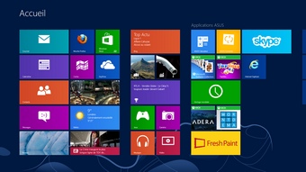 Interface tactile Modern UI de Windows 8
