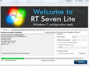 RT Seven Lite : Chargement de l'image de Windows 7 avec le SP1 intégré