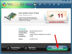 Cherchez les drivers disponibles pour Windows avec Slimdrivers Free