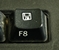 Touche F8 clavier PC